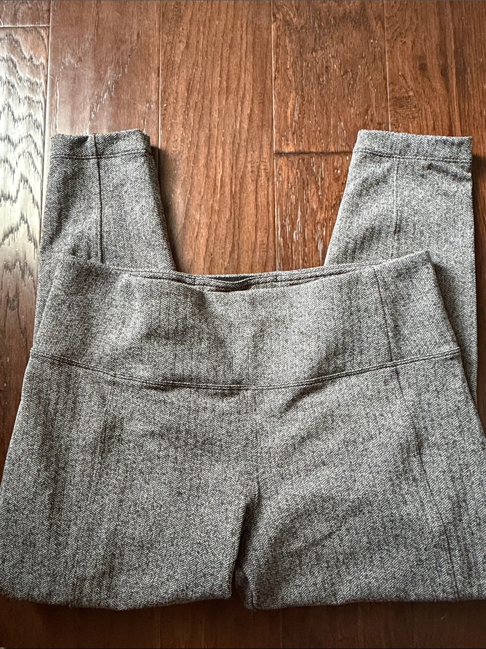 Gray Herringbone crop Pants - Women's Stretch Work Trousers Athleta